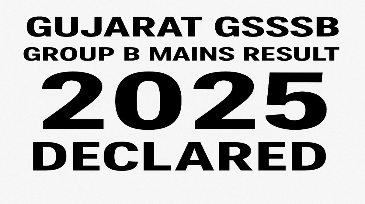 GSSSB Group B Mains Result 2025