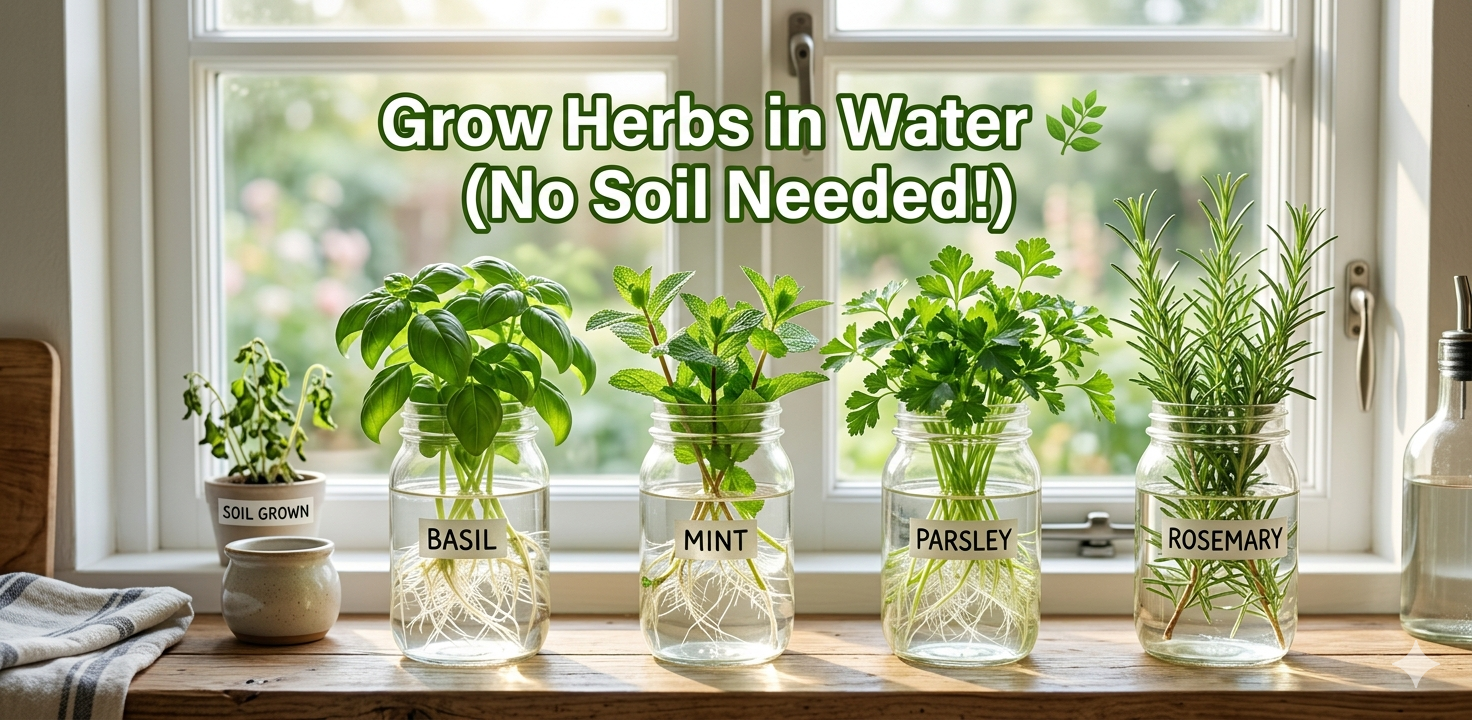 14 Herbs That Thrive in Water All Year Long